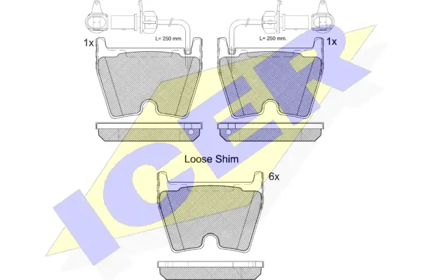 Brake Pad Set, disc brake (182113-202)