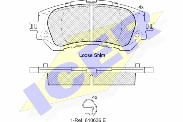 Brake Pad Set, disc brake (182180)