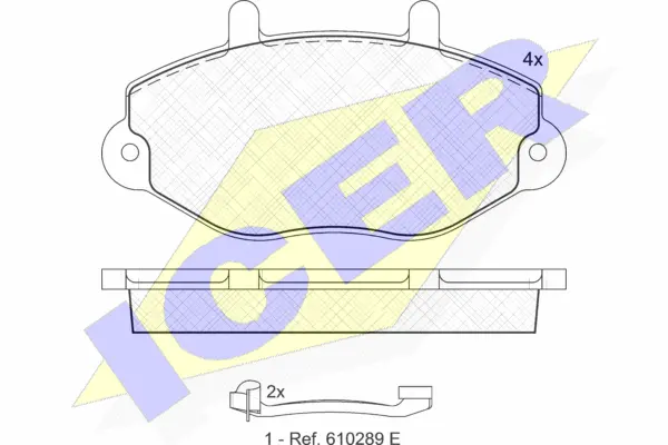 Brake Pad Set, disc brake (140897-203)
