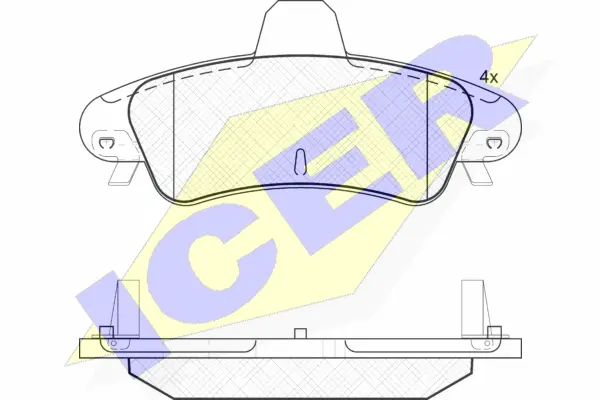 Brake Pad Set, disc brake (181735-204)