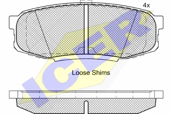 Brake Pad Set, disc brake (181875)