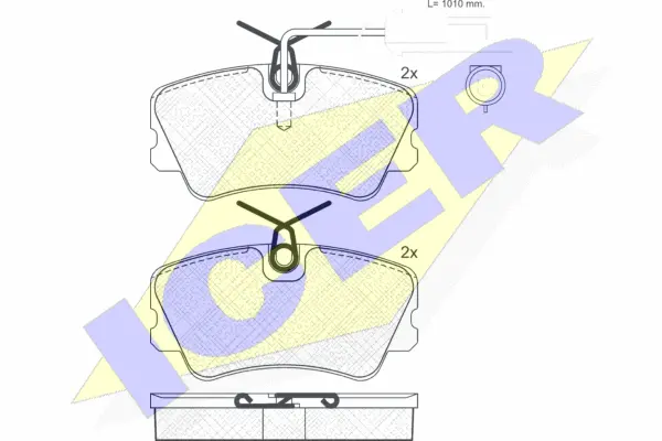 Brake Pad Set, disc brake (180870)
