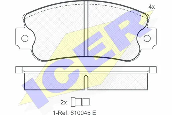 Brake Pad Set, disc brake (180418)
