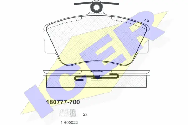 Brake Pad Set, disc brake (180777-700)