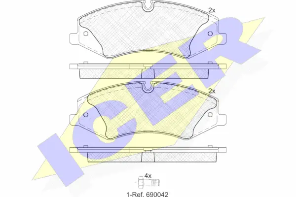 Brake Pad Set, disc brake (181957)