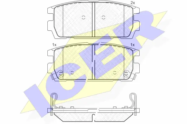 Brake Pad Set, disc brake (181615)