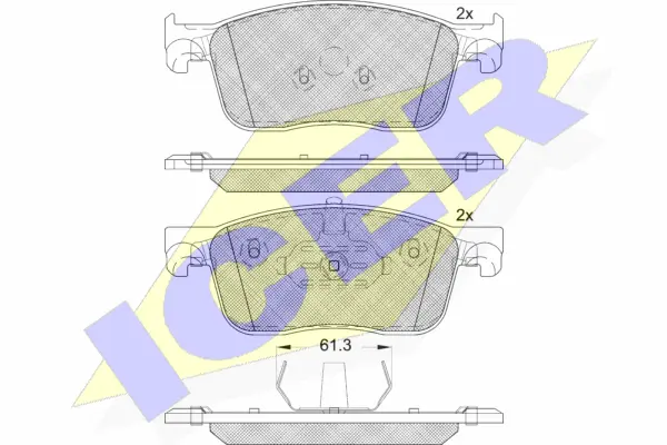 Brake Pad Set, disc brake (182297)