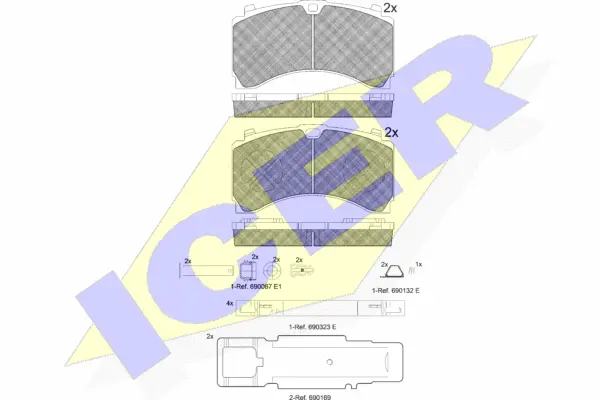 Brake Pad Set, disc brake (152123-073)
