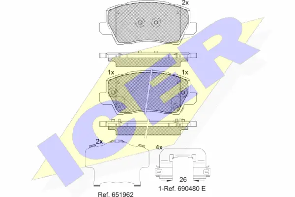 Brake Pad Set, disc brake (182325)