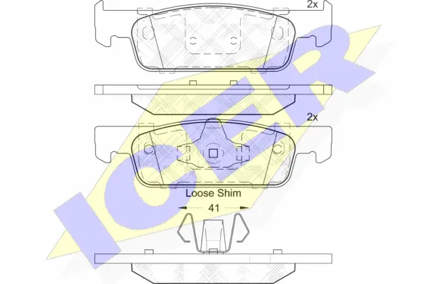 Brake Pad Set, disc brake (182115)