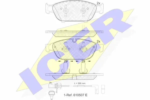 Brake Pad Set, disc brake (181993)