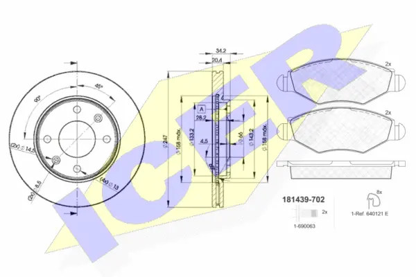 Brake Kit, disc brake (31439-4694)