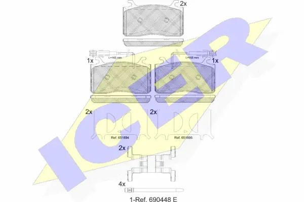 Brake Pad Set, disc brake (182309)
