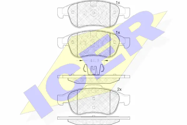 Brake Pad Set, disc brake (181915)