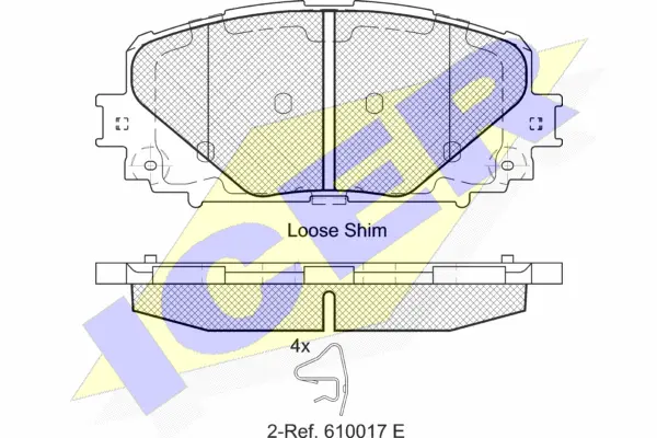 Brake Pad Set, disc brake (182168)