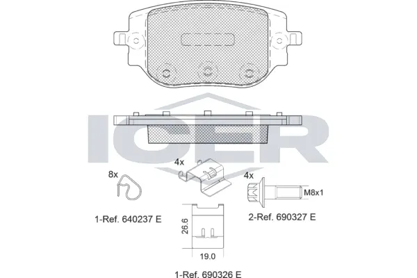 Brake Pad Set, disc brake (142415)