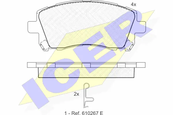 Brake Pad Set, disc brake (181247)