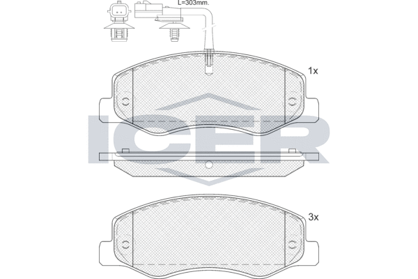 Brake Pad Set, disc brake (LM2000)