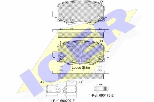 Brake Pad Set, disc brake (182176-203)