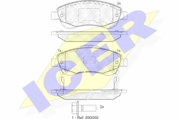 Brake Pad Set, disc brake (181887)