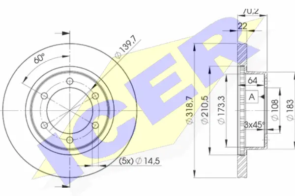 Brake Disc (78BD5210-2)