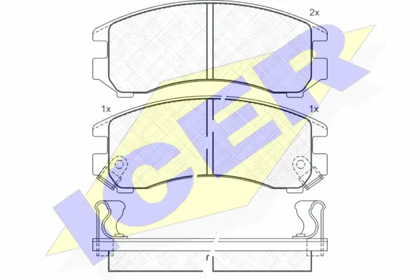 Brake Pad Set, disc brake (180810)