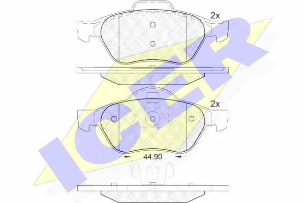 Brake Pad Set, disc brake (181860)