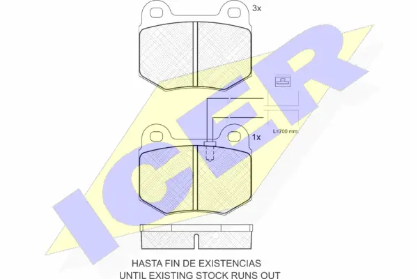 Brake Pad Set, disc brake (180628)