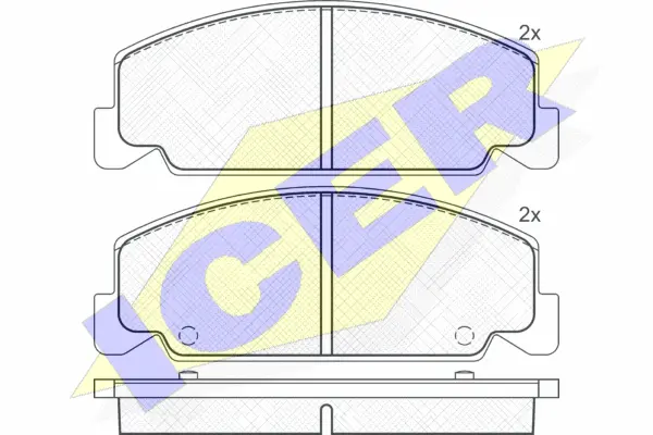 Brake Pad Set, disc brake (180735)
