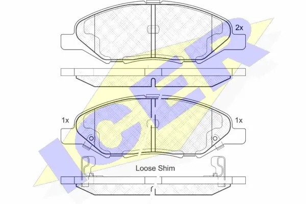 Brake Pad Set, disc brake (182074)
