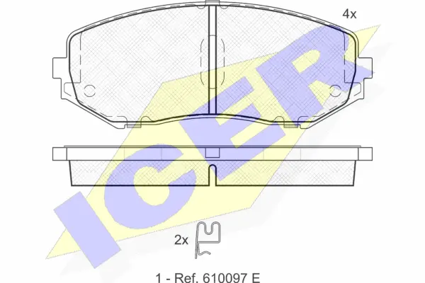 Brake Pad Set, disc brake (181747)