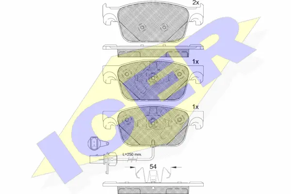 Brake Pad Set, disc brake (182270)