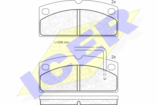 Brake Pad Set, disc brake (181273)