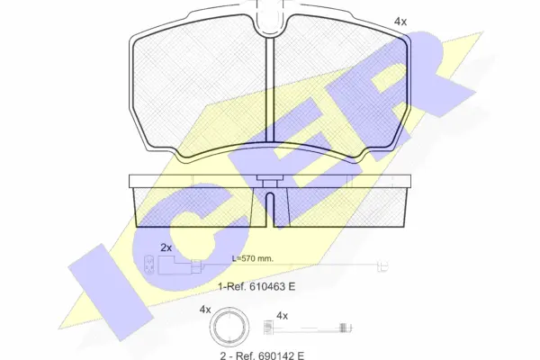 Brake Pad Set, disc brake (151640-229)