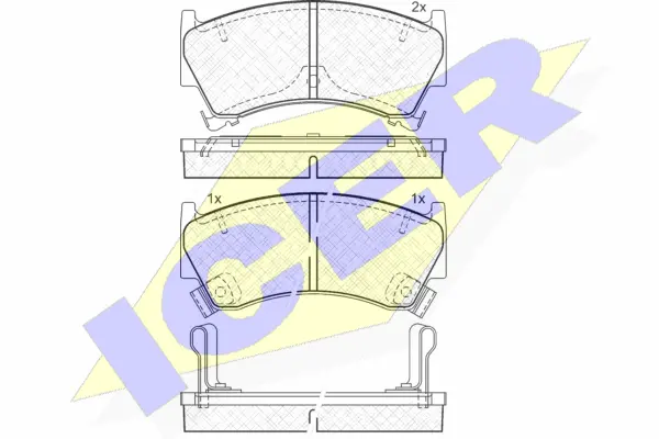 Brake Pad Set, disc brake (181153)