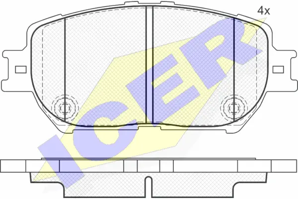 Brake Pad Set, disc brake (181689)
