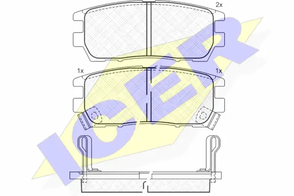 Brake Pad Set, disc brake (140980)