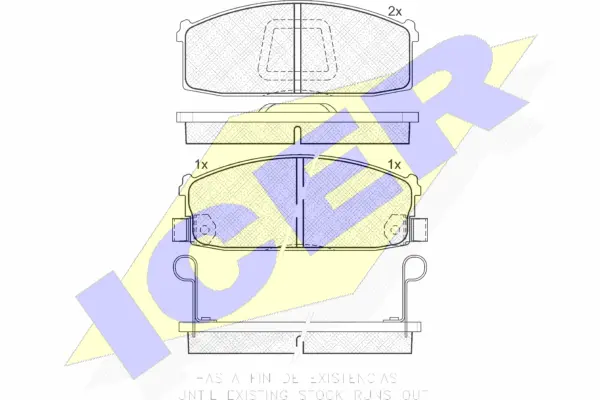 Brake Pad Set, disc brake (180525)