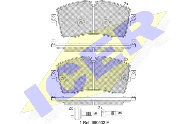 Brake Pad Set, disc brake (182335-200)