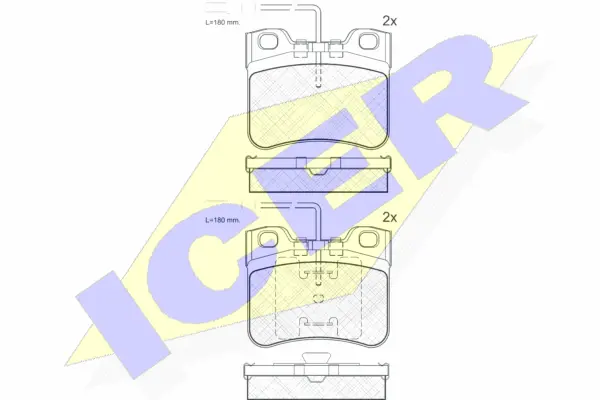 Brake Pad Set, disc brake (180788)
