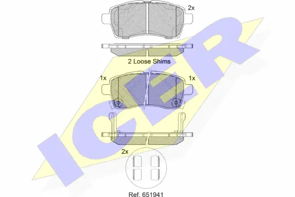 Brake Pad Set, disc brake (182305)