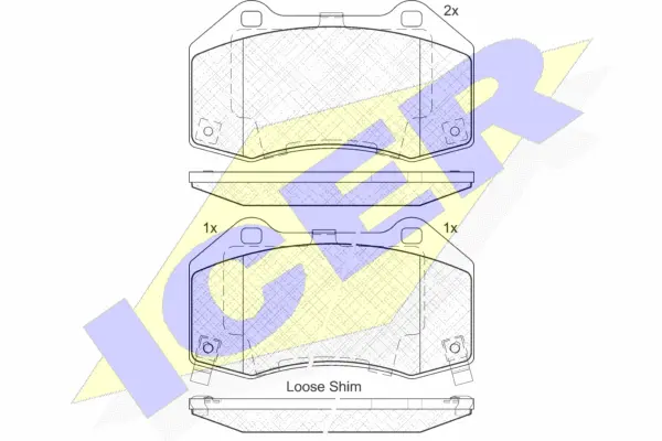 Brake Pad Set, disc brake (182132)