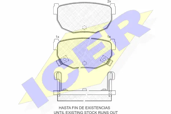 Brake Pad Set, disc brake (180646)