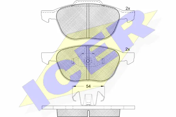 Brake Pad Set, disc brake (181617-399)
