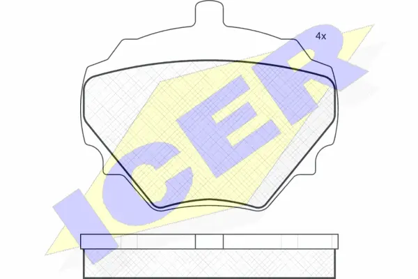 Brake Pad Set, disc brake (180231)