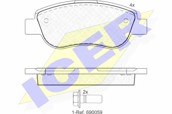 Brake Pad Set, disc brake (181883)