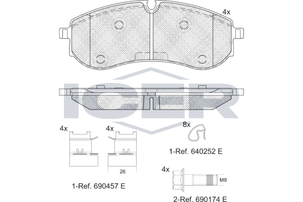 Brake Pad Set, disc brake (LM2381)