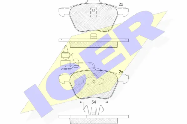 Brake Pad Set, disc brake (181395)