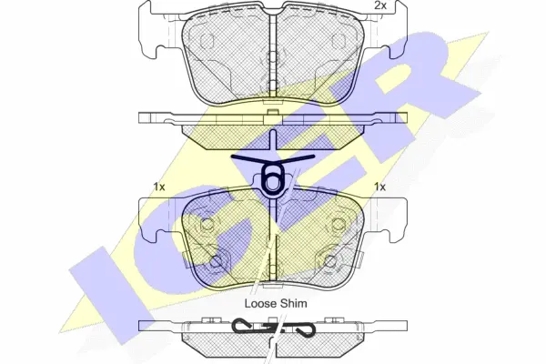 Brake Pad Set, disc brake (182198-203)