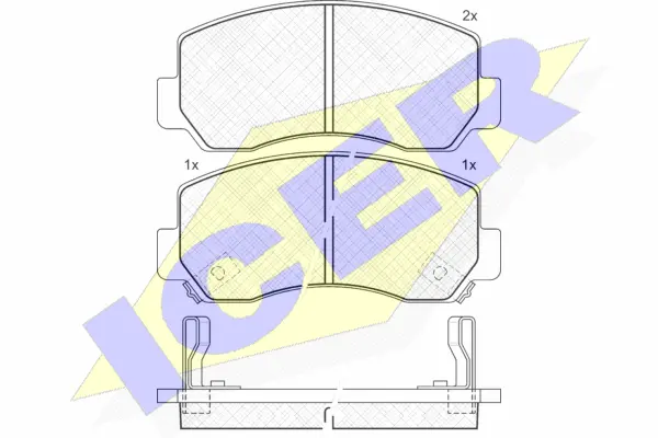 Brake Pad Set, disc brake (141164)